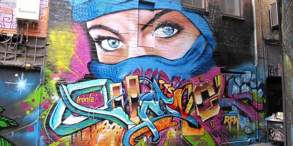 Graffiti sur un mur de Melbourne