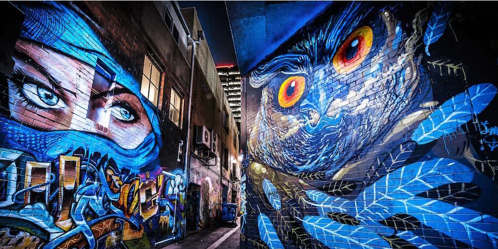 Graffiti sur un mur de Melbourne